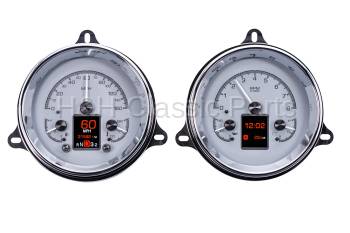Dakota Digital HDX Gauge Series Silver Alloy | 1954 Chevy Truck | Dakota Digital | 50984