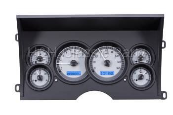 Dakota Digital VHX Gauge System Gauge System Silver Alloy Blue | 1988-94 Chevy or GMC Truck | Dakota Digital | 50998