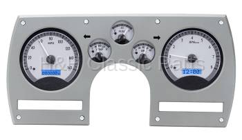 Dakota Digital VHX Gauge System Silver Alloy Blue | 1982-89 Camaro | Dakota Digital | 43887
