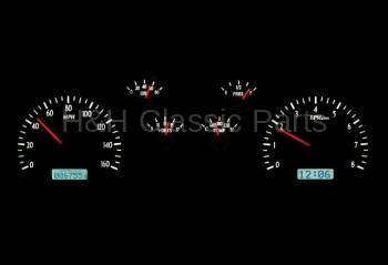 Dakota Digital VHX Gauge System Silver Alloy White | 1990-92 Camaro | Dakota Digital | 43895