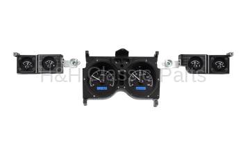 Dakota Digital - Dakota Digital VHX Gauge System Black Alloy Blue - Image 1