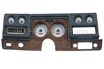 Dakota Digital VHX Gauge System Silver Alloy White | 1973-77 Malibu | Dakota Digital | 60005