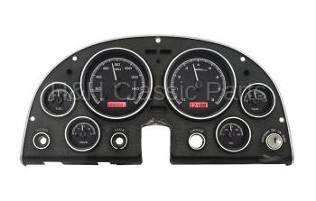 Dakota Digital VHX Gauge System Black Alloy Red | 1963-67 Corvette | Dakota Digital | 70024