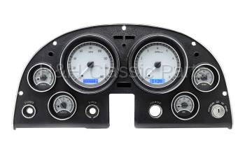 Dakota Digital VHX Gauge System Silver Alloy Blue | 1963-67 Corvette | Dakota Digital | 70029