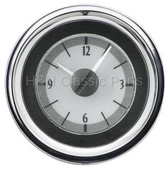 Dakota Digital VHX Gauge System Clock Silver Alloy Blue | 1963-67 Corvette | Dakota Digital | 70032