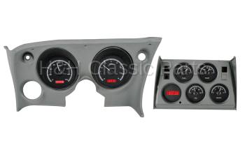 Dakota Digital VHX Gauge System Black Alloy Red | 1968-77 Corvette | Dakota Digital | 70043