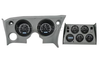 Dakota Digital VHX Gauge System Black Alloy White | 1968-77 Corvette | Dakota Digital | 70044