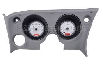 Dakota Digital VHX Gauge System Silver Alloy Red | 1968-77 Corvette | Dakota Digital | 70046