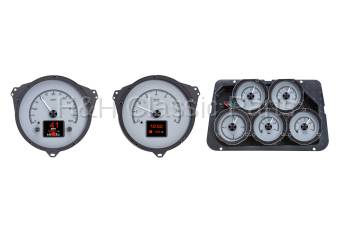 Dakota Digital HDX Gauge Series Silver Alloy | 1968-77 Corvette | Dakota Digital | 70049