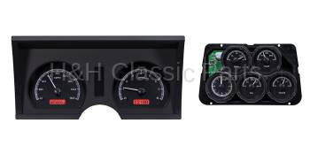 Dakota Digital VHX Gauge System Black Alloy Red | 1978-82 Corvette | Dakota Digital | 70052