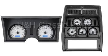 Dakota Digital VHX Gauge System Silver Alloy Blue | 1978-82 Corvette | Dakota Digital | 70055
