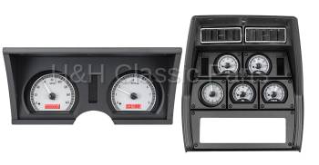 Dakota Digital VHX Gauge System Silver Alloy Red | 1978-82 Corvette | Dakota Digital | 70056