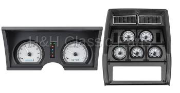 Dakota Digital VHX Gauge System Silver Alloy White | 1978-82 Corvette | Dakota Digital | 70057
