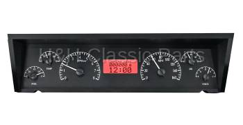Dakota Digital VHX Gauge System Black Alloy Red | 1977-90 Impala or Caprice | Dakota Digital | 16793