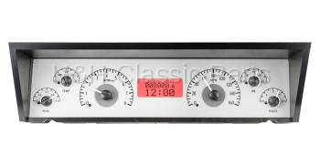 Dakota Digital VHX Gauge System Silver Alloy Red | 1977-90 Impala or Caprice | Dakota Digital | 16796