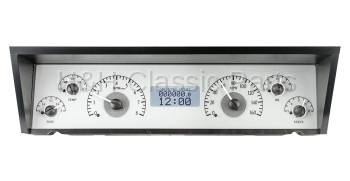 Dakota Digital VHX Gauge System Silver Alloy White | 1977-90 Impala or Caprice | Dakota Digital | 16797
