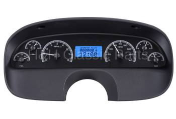 Dakota Digital VHX Gauge System Black Alloy Blue | 1994-96 Impala SS or Caprice | Dakota Digital | 16804