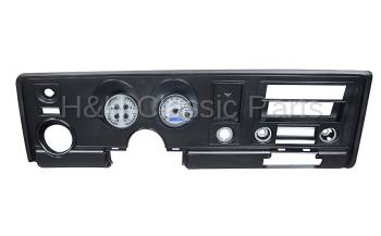 Dakota Digital VHX Gauge System Silver Alloy Blue | 1969 Firebird | Dakota Digital | 43903