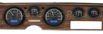 Dakota Digital VHX Gauge System Black Alloy Blue | 1970-81 Firebird | Dakota Digital | 43906
