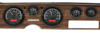 Dakota Digital VHX Gauge System Black Alloy Red | 1970-81 Firebird | Dakota Digital | 43907