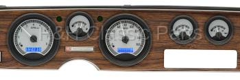 Dakota Digital VHX Gauge System Silver Alloy Blue | 1970-81 Firebird | Dakota Digital | 43909