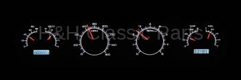 Dakota Digital VHX Gauge System Silver Alloy White | 1964-67 GTO/Lemans | Dakota Digital | 24897