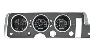 Dakota Digital VHX Gauge System Black Alloy White | 1968 GTO/Lemans | Dakota Digital | 24903