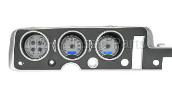 Dakota Digital VHX Gauge System Silver Alloy Blue | 1968 GTO/Lemans | Dakota Digital | 24904