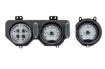 Dakota Digital VHX Gauge System Silver Alloy White | 1968 GTO/Lemans | Dakota Digital | 24906
