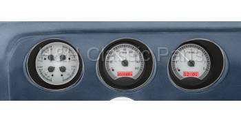 Dakota Digital VHX Gauge System Silver Alloy Red | 1969 GTO/Lemans | Dakota Digital | 24911
