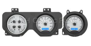 Dakota Digital VHX Gauge System Silver Alloy White | 1969 GTO/Lemans | Dakota Digital | 24912