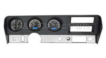Dakota Digital VHX Gauge System Black Alloy Blue | 1970-72 GTO/Lemans | Dakota Digital | 24913
