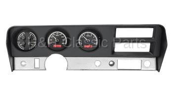 Dakota Digital VHX Gauge System Black Alloy Red | 1970-72 GTO/Lemans | Dakota Digital | 24914