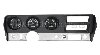 Dakota Digital VHX Gauge System Black Alloy White | 1970-72 GTO/Lemans | Dakota Digital | 24915