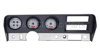 Dakota Digital VHX Gauge System Silver Alloy Red | 1970-72 GTO/Lemans | Dakota Digital | 24917