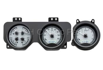 Dakota Digital VHX Gauge System Silver Alloy White | 1970-72 GTO/Lemans | Dakota Digital | 24918