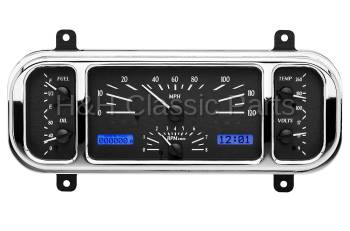 Dakota Digital VHX Gauge System Black Alloy Blue | 1937-38 Chevy Car | Dakota Digital | 70071