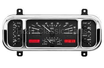 Dakota Digital VHX Gauge System Black Alloy Red | 1937-38 Chevy Car | Dakota Digital | 70072