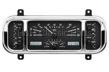 Dakota Digital VHX Gauge System Black Alloy White | 1937-38 Chevy Car | Dakota Digital | 70073