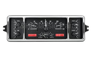 Dakota Digital VHX Gauge System Black Alloy Red | 1939 Chevy Car | Dakota Digital | 70079