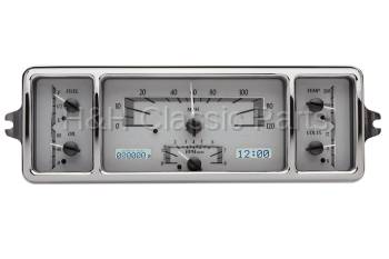 Dakota Digital VHX Gauge System Silver Alloy White | 1939 Chevy Car | Dakota Digital | 70083