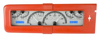 Dakota Digital VHX Gauge System Silver Alloy Blue | 1940 Chevy Car | Dakota Digital | 70088
