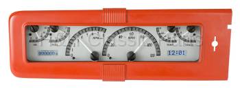 Dakota Digital VHX Gauge System Silver Alloy White | 1940 Chevy Car | Dakota Digital | 70090