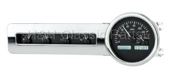 Dakota Digital VHX Gauge System Black Alloy White | 1941-48 Chevy Car | Dakota Digital | 70094