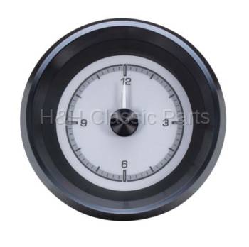 Dakota Digital VHX Clock Silver Alloy White | 1951-52 Chevy Car | Dakota Digital | 70129