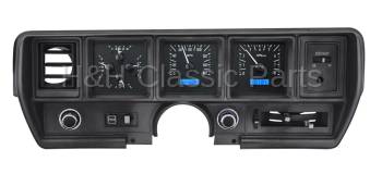 Dakota Digital VHX Gauge System Black Alloy Blue | 1970-72 Buick Skylark or GS | Dakota Digital | 24926