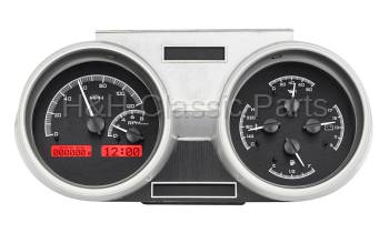 Dakota Digital VHX Gauge System Black Alloy Red | 1966-67 Oldsmobile Cutlass | Dakota Digital | 24933