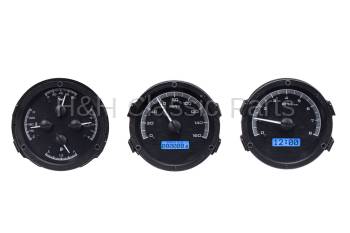Dakota Digital VHX Gauge System Black Alloy Blue | 1968-69 Oldsmobile Cutlass | Dakota Digital | 24938