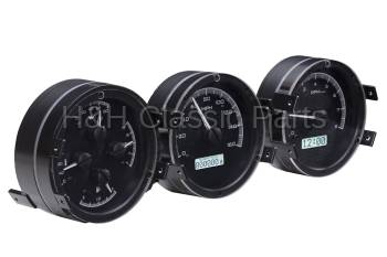 Dakota Digital VHX Gauge System Black Alloy White | 1968-69 Oldsmobile Cutlass | Dakota Digital | 24940