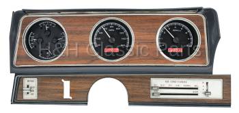 Dakota Digital VHX Gauge System Black Alloy Red | 1970-72 Oldsmobile Cutlass | Dakota Digital | 24946
